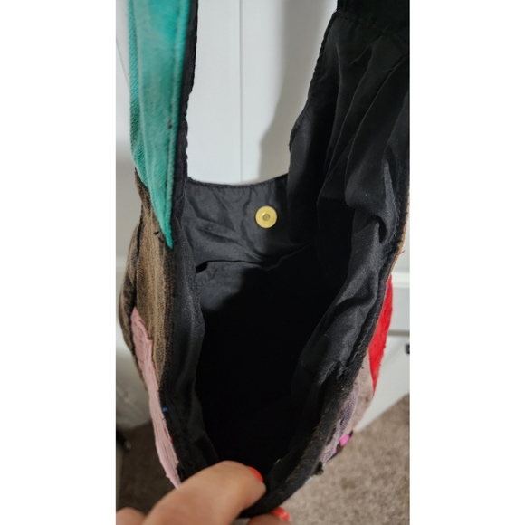 Womens boho hippie bag purse wide strap hobo patchwork NWOT - Picture 7 of 7